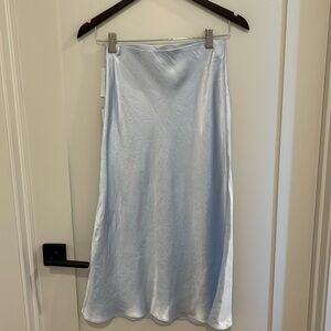 Aritzia Babaton ice blue slip skirt size 4
